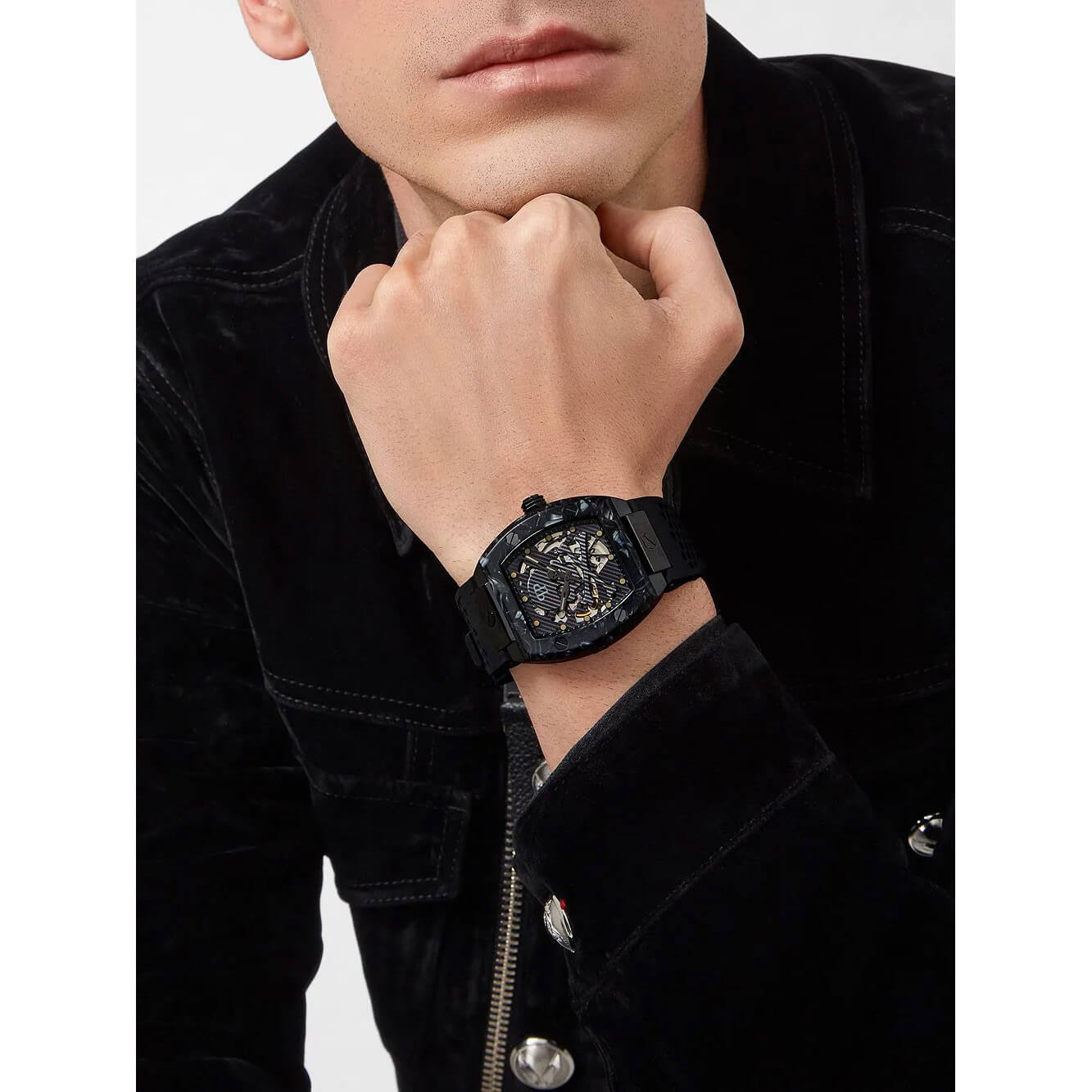 Ceas bărbătesc Philipp Plein The Skeleton Automatic PWBAA0221
