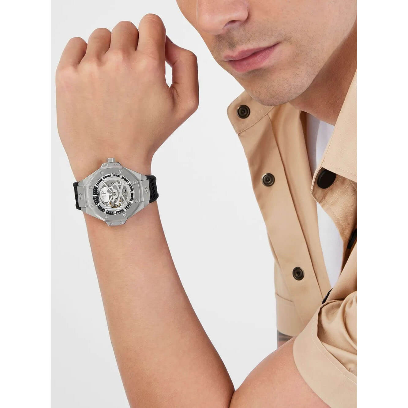Ceas bărbătesc Philipp Plein Skeleton Royal Automatic PWPFA0124