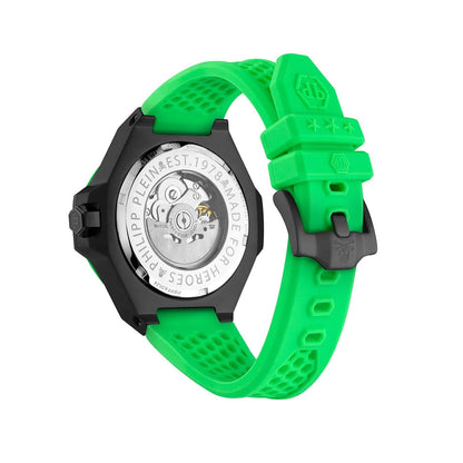Ceas bărbătesc Philipp Plein Skeleton Royal Automatic Lime Inferno PWPFA0624