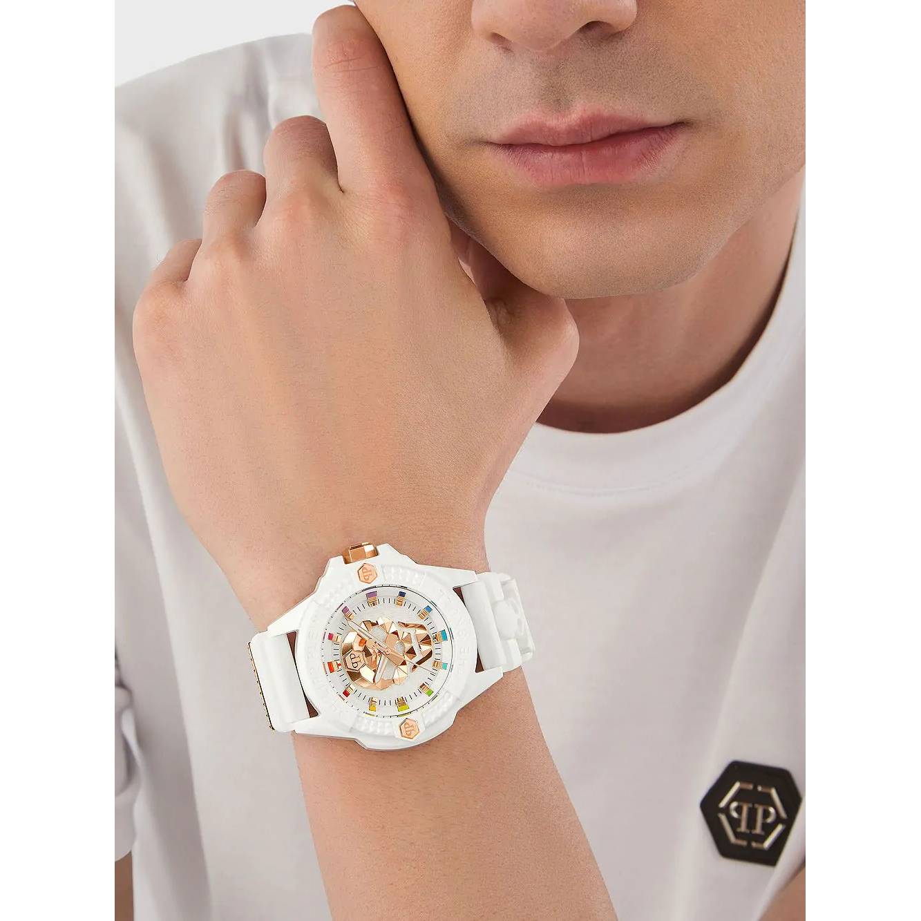 Ceas bărbătesc Philipp Plein The Skull Ecoceramic PWUBA0123