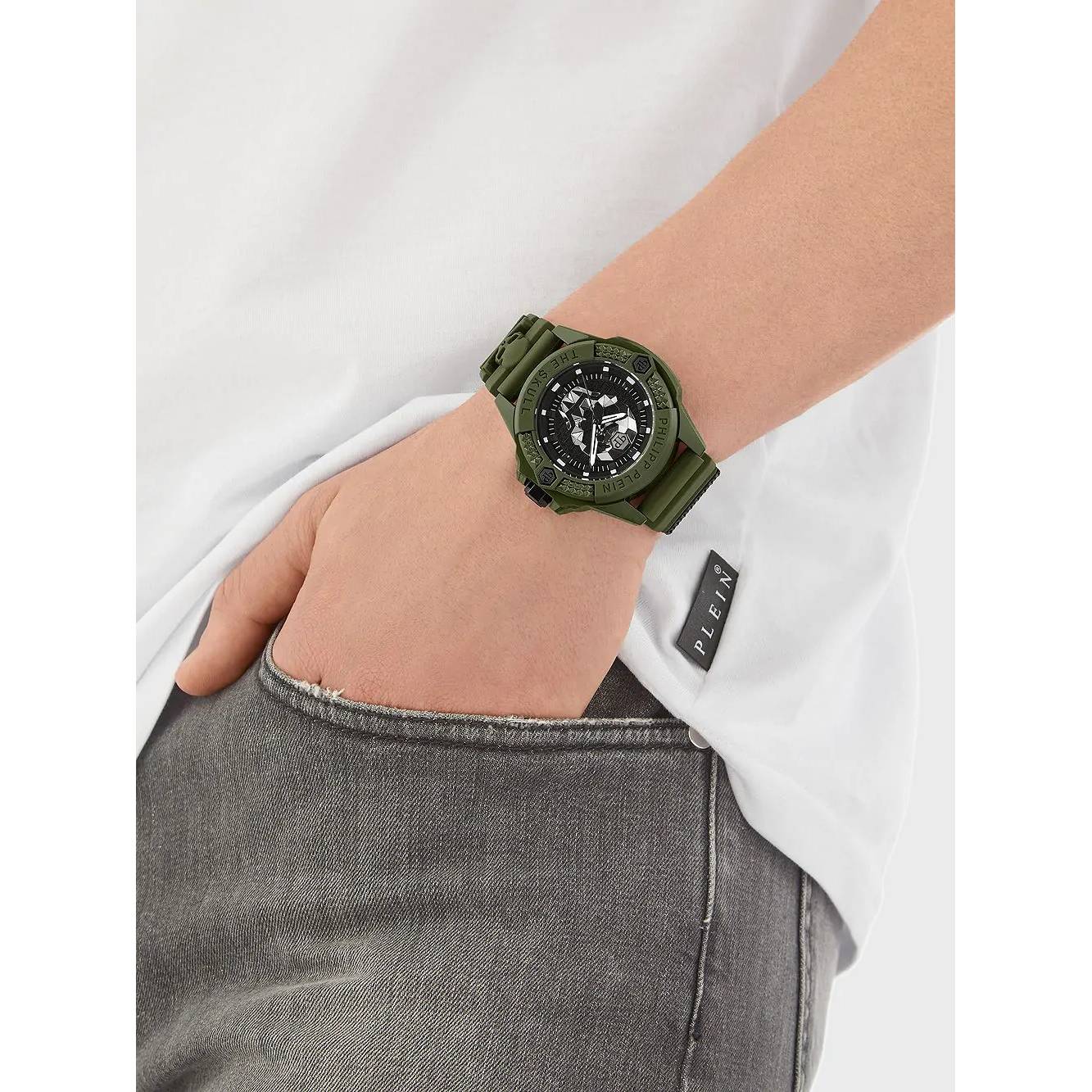 Ceas bărbătesc Philipp Plein The Skull Ecoceramic PWUBA0423
