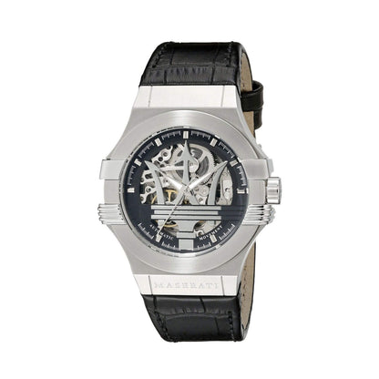 Ceas bărbătesc Maserati Potenza Automatic Silver Skeleton