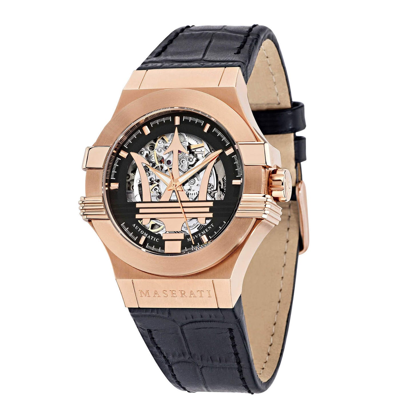 Ceas bărbătesc Maserati Potenza Automatic Gold Skeleton