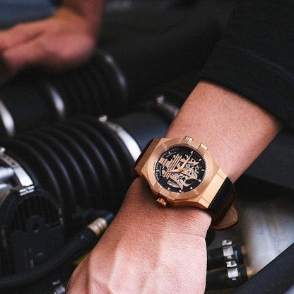 Ceas bărbătesc Maserati Potenza Automatic Rose Gold Skeleton