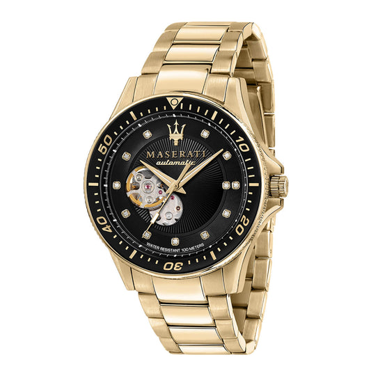 Ceas bărbătesc automat Maserati Sfida Gold Diamonds