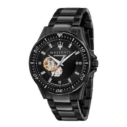 Ceas bărbătesc automat Maserati Sfida Black Diamonds