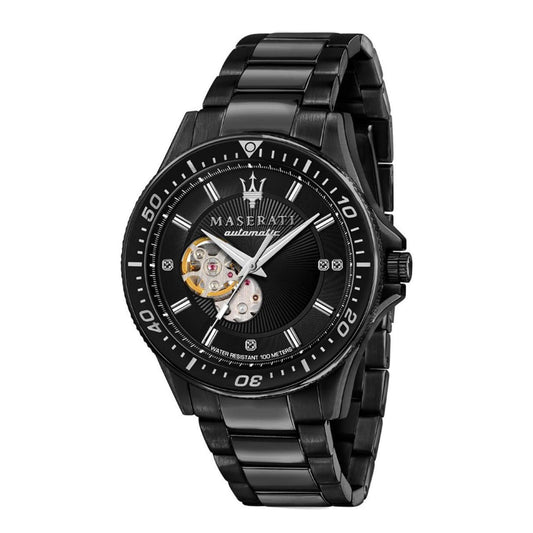 Ceas bărbătesc automat Maserati Sfida Black Diamonds