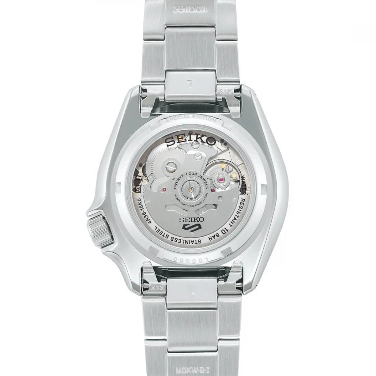Ceas bărbătesc Seiko 5 Sport Automatic Petrol Blue Checker Flag Ediție specială SRPK65K1