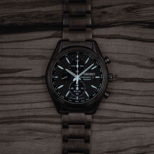 Ceas de bărbați Seiko Automatic Solar Chrono Macchina Sportiva SSC773P1
