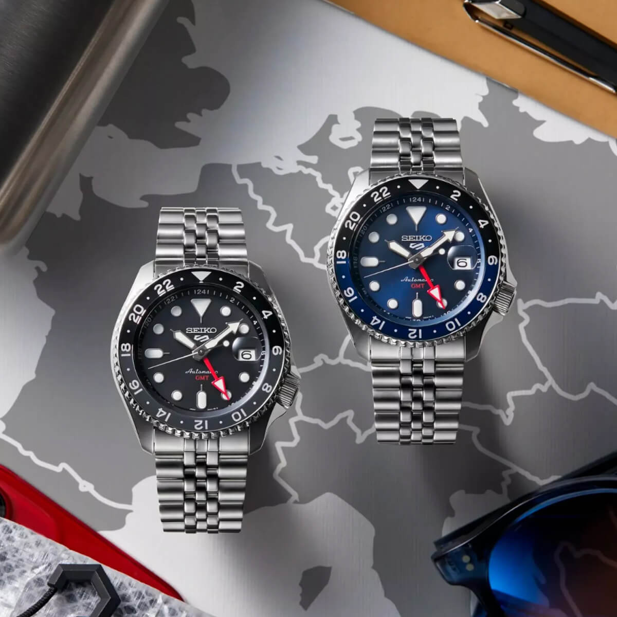 Ceas bărbătesc Seiko 5 Sport GMT Automatic SSK003K1