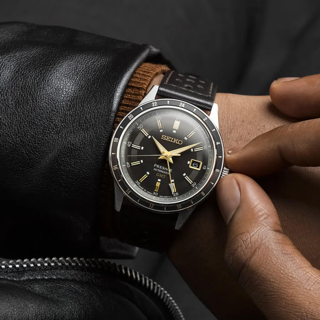 Ceas bărbătesc Seiko Presage GMT Automatic SSK013J1