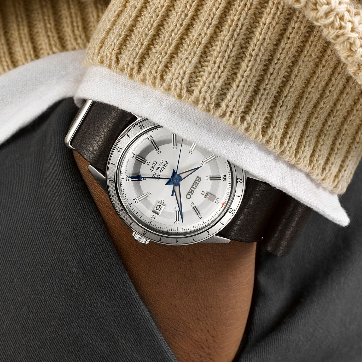 Ceas bărbătesc Seiko 5 Laurel GMT Limited Sport SNXS Series Automatic SSK015J1