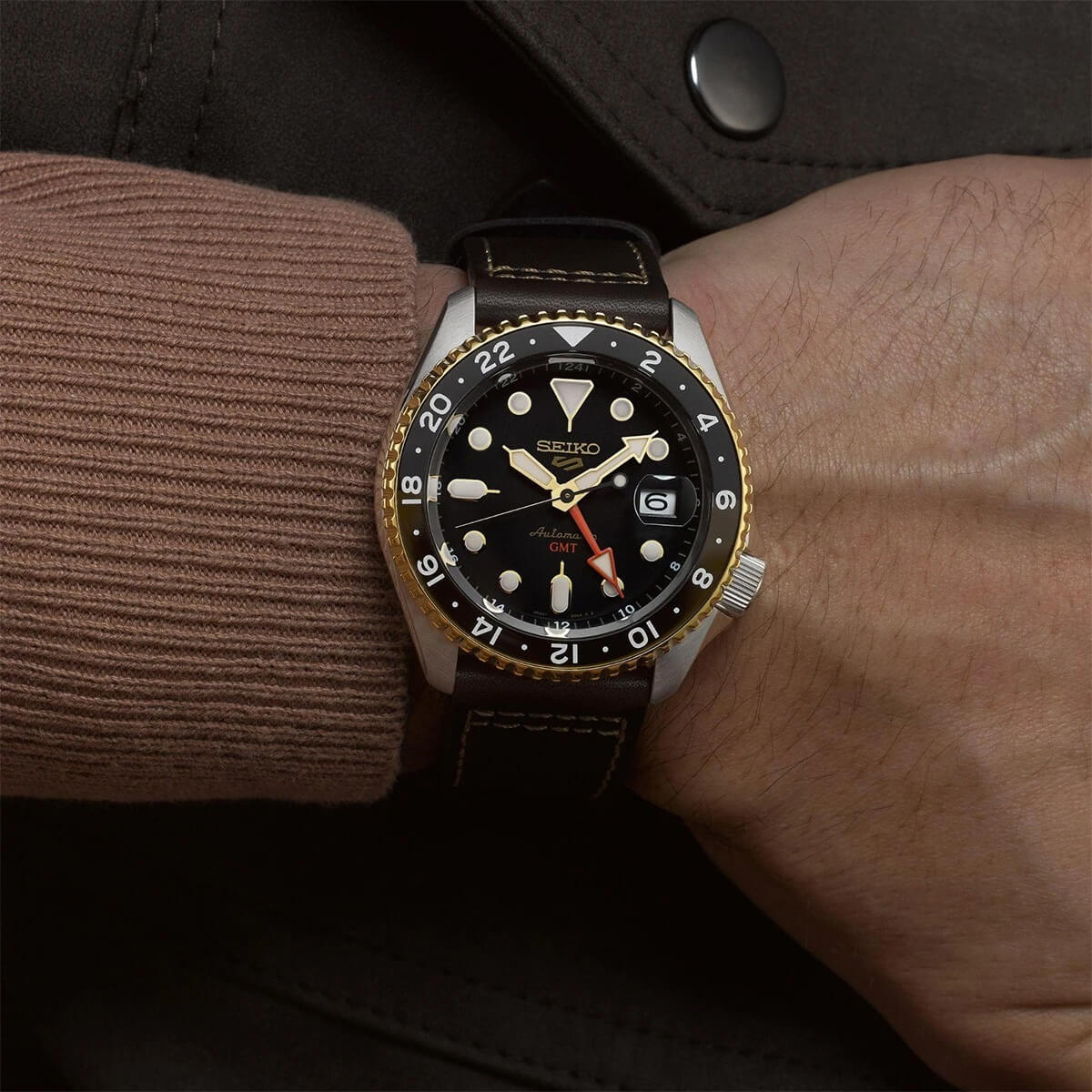 Ceas bărbătesc Seiko 5 Sport GMT Automatic SSK036K1