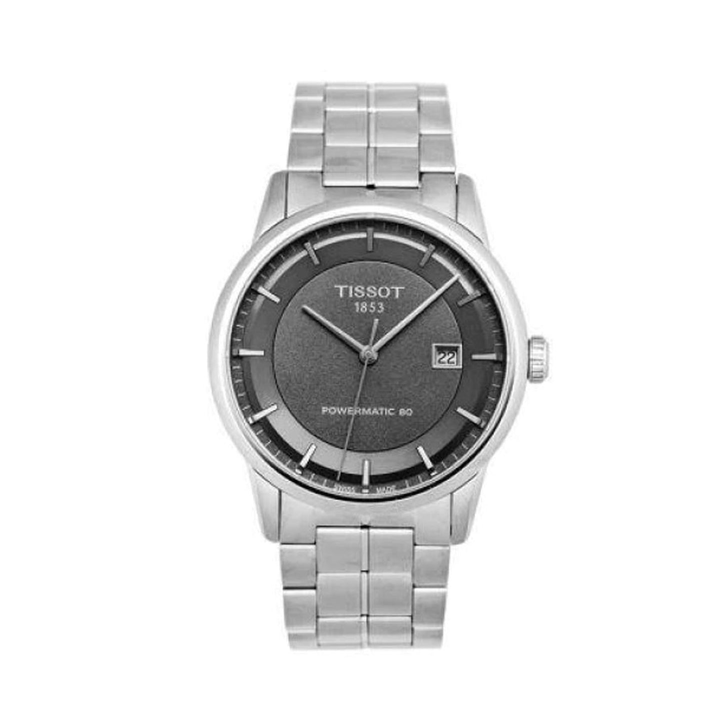 Ceas bărbătesc Tissot Luxury Powermatic 80 Antracit Cadran Automat T086.407.11.061.00