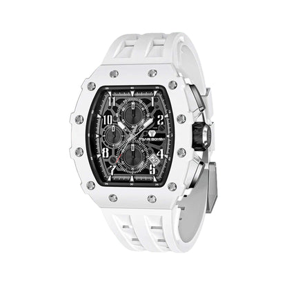 Ceas bărbătesc TSAR BOMBA Bio Ceramic White Swan Limited TB8204BW