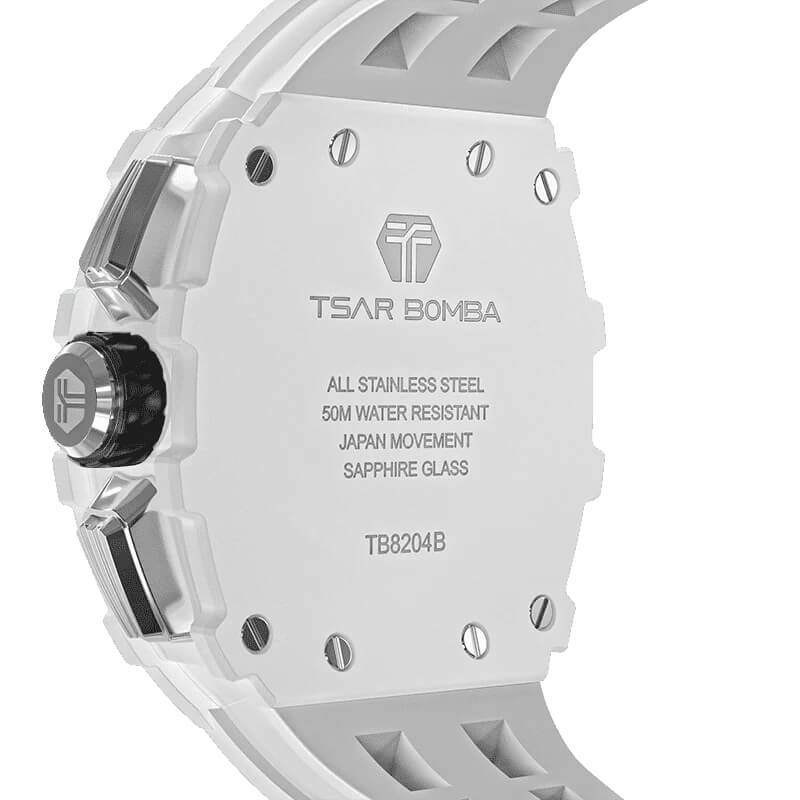 Ceas bărbătesc TSAR BOMBA Bio Ceramic White Swan Limited TB8204BW