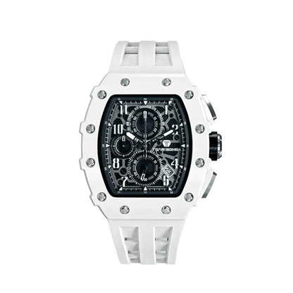 Ceas bărbătesc TSAR BOMBA Bio Ceramic White Swan Limited TB8204BW