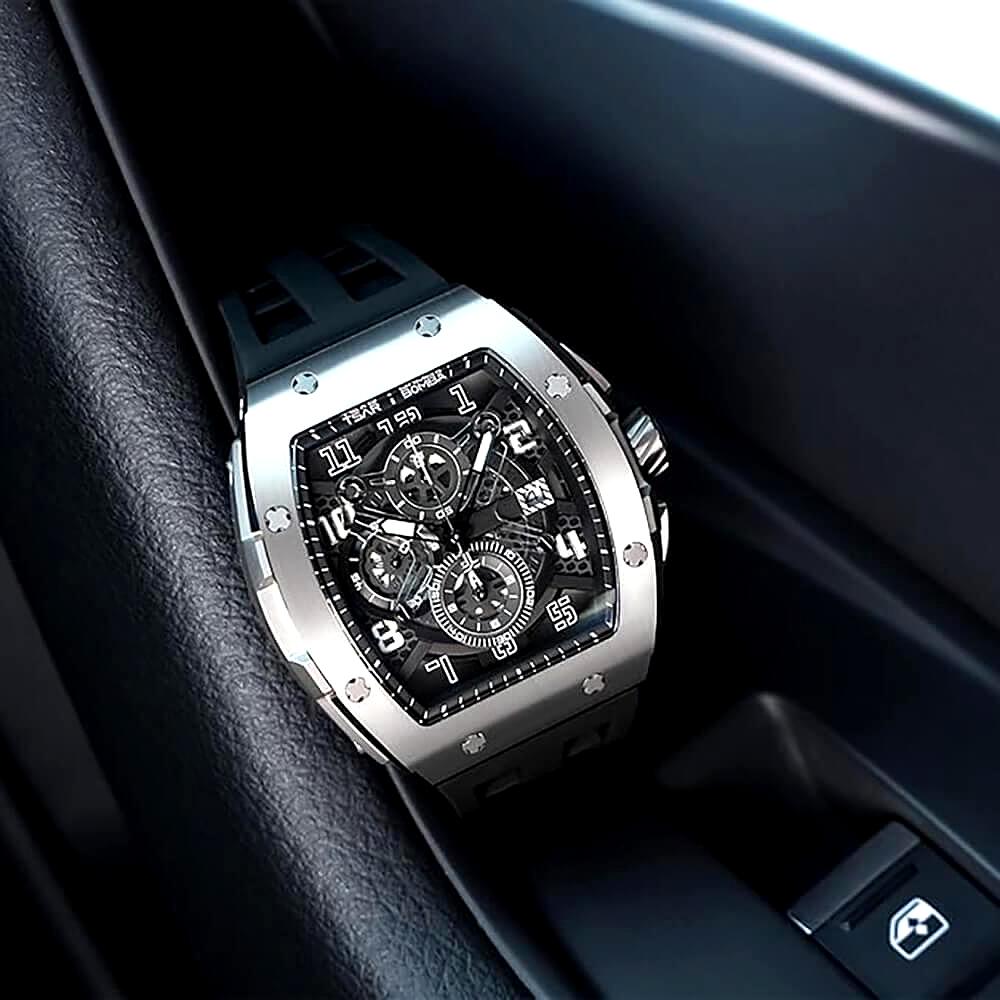 Ceas bărbătesc TSAR BOMBA Black Unique Edition TB8211BQ