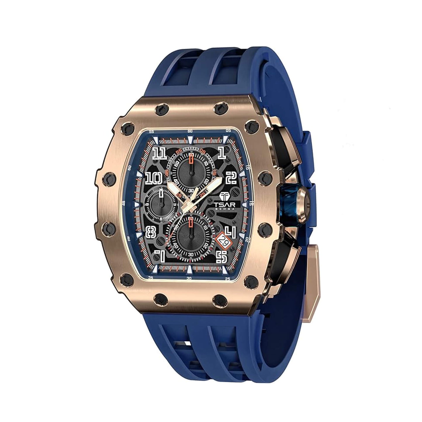Ceas bărbătesc TSAR BOMBA Royal Midnight Edition TB8204QGBK
