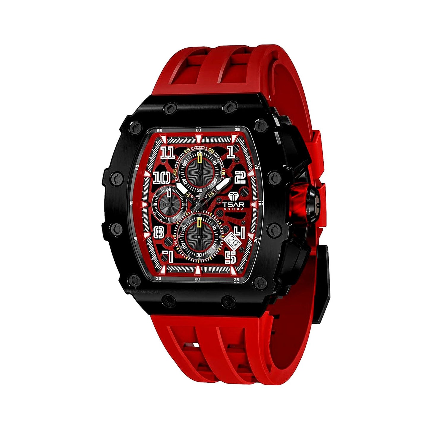 Ceas bărbătesc TSAR BOMBA Red Phantom Limited TB8204QR1