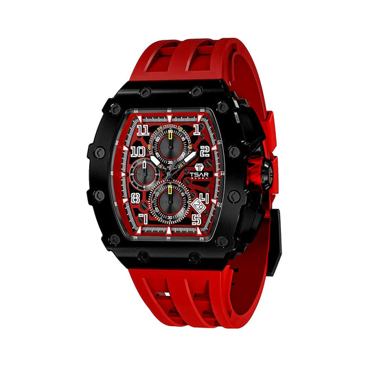 Ceas bărbătesc TSAR BOMBA Red Phantom Limited TB8204QR1