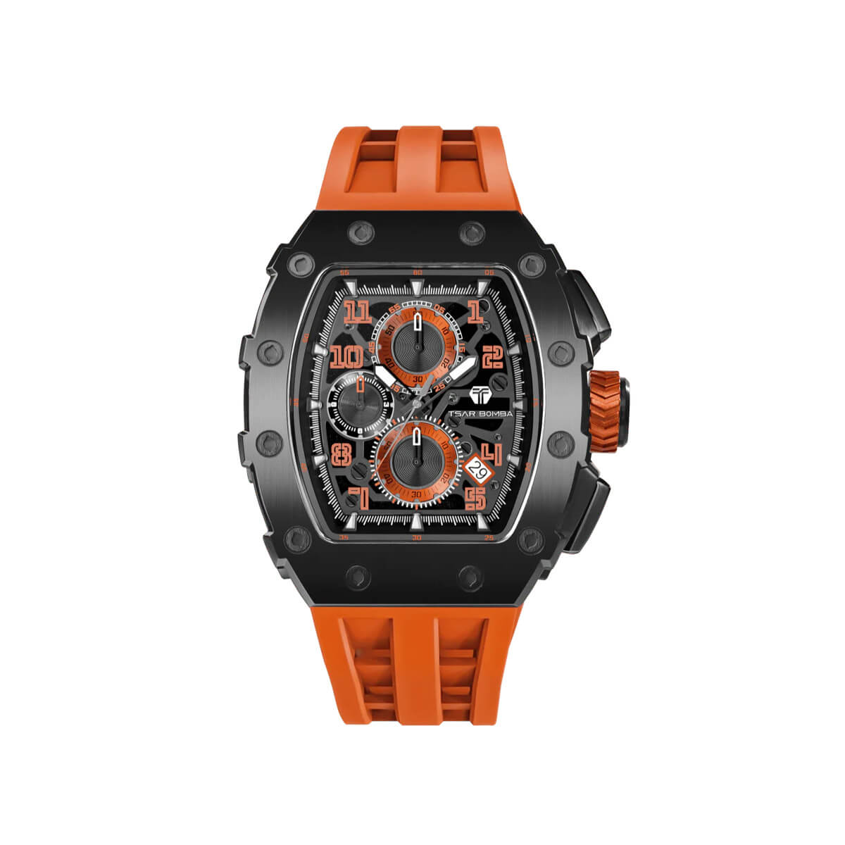 Ceas bărbătesc TSAR BOMBA Premium Iron Ember TB8204QR2