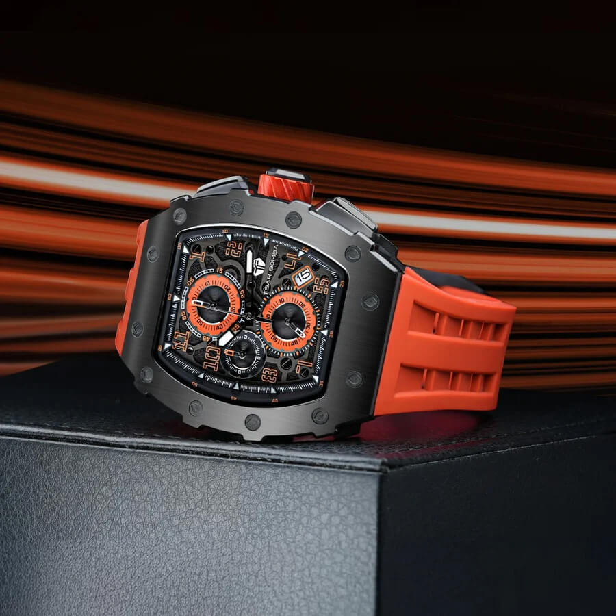 Ceas bărbătesc TSAR BOMBA Premium Iron Ember TB8204QR2