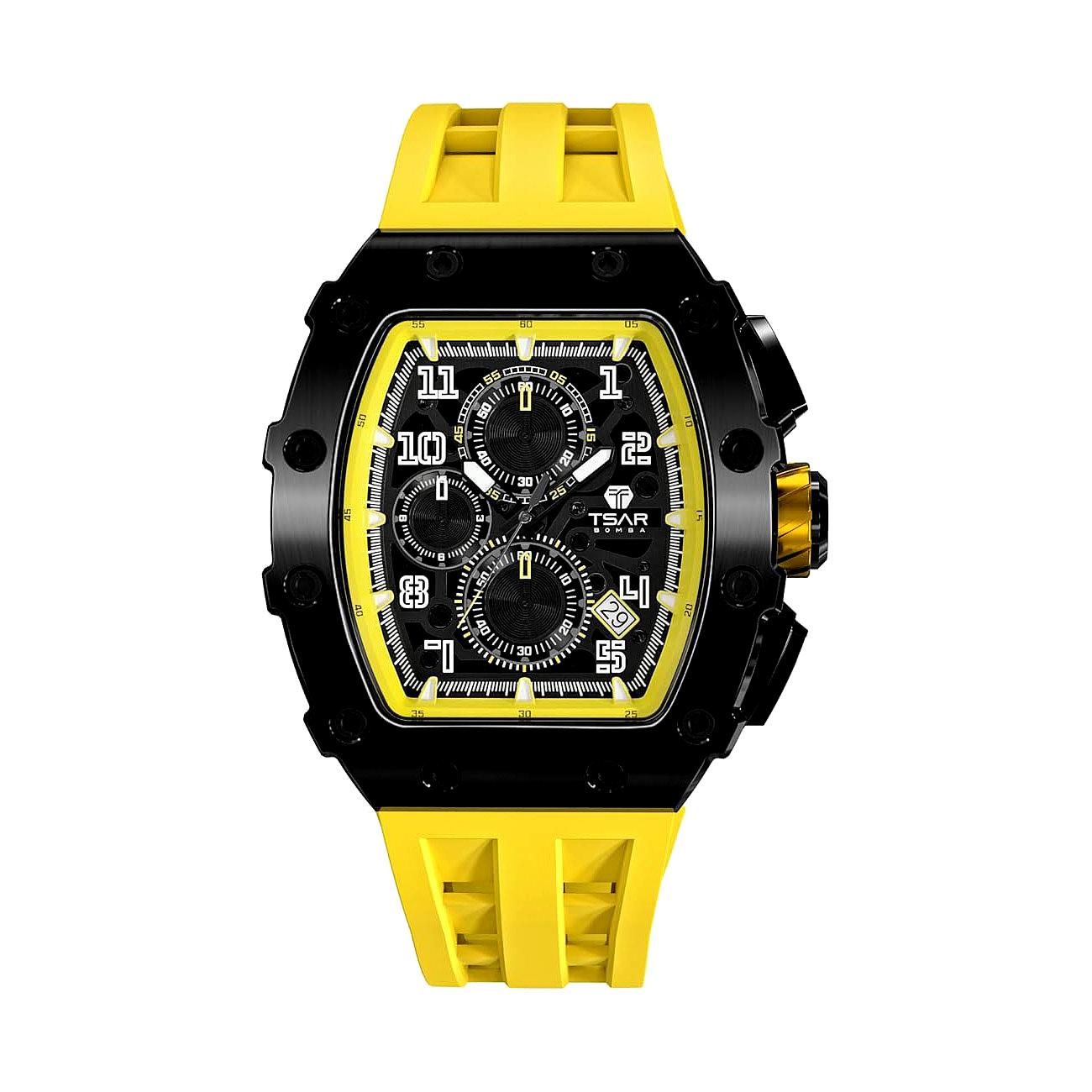 Ceas bărbătesc TSAR BOMBA Yellow Limited TB8204QY