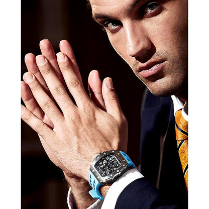 Ceas bărbătesc TSAR BOMBA Ultra Blue Unique Edition TB8204SB