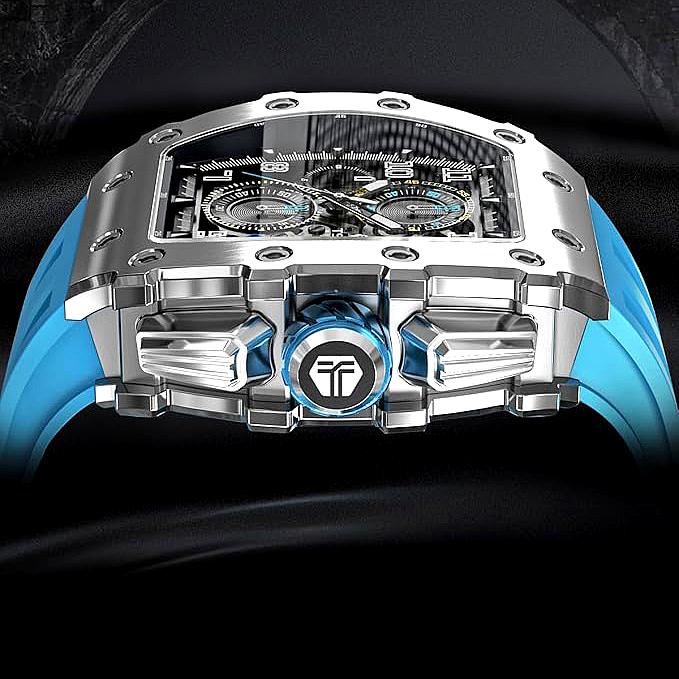 Ceas bărbătesc TSAR BOMBA Ultra Blue Unique Edition TB8204SB