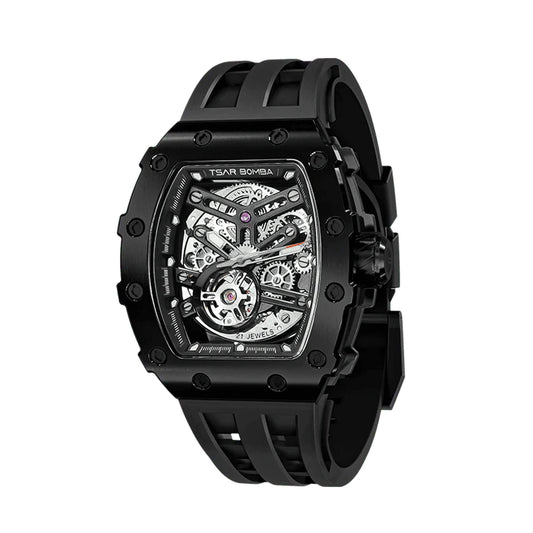 Ceas bărbătesc TSAR BOMBA Black Emperor Automatic JYTB8208ABB