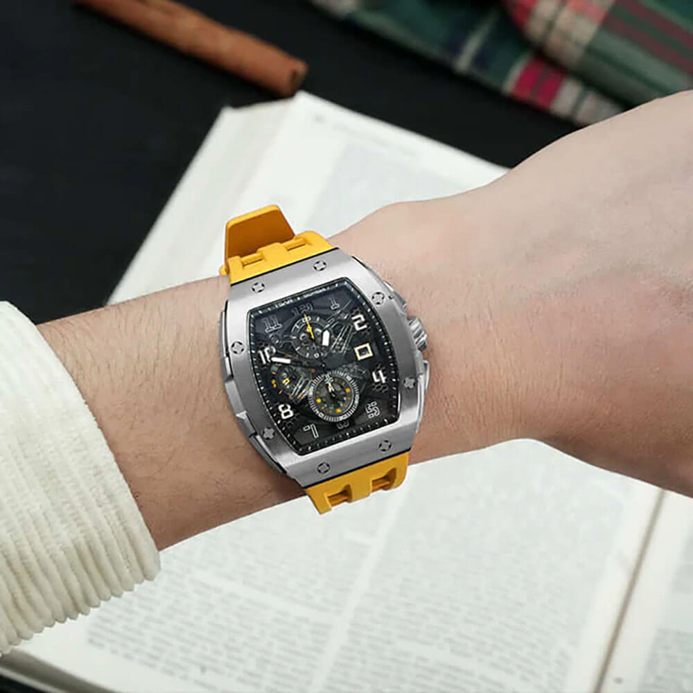 Ceas bărbătesc TSAR BOMBA Ediția Yellow Majesty TB8211BY
