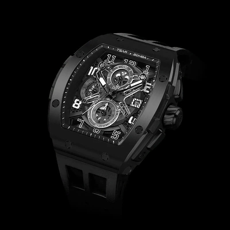 Ceas bărbătesc TSAR BOMBA Black Majesty Edition TB8211BB