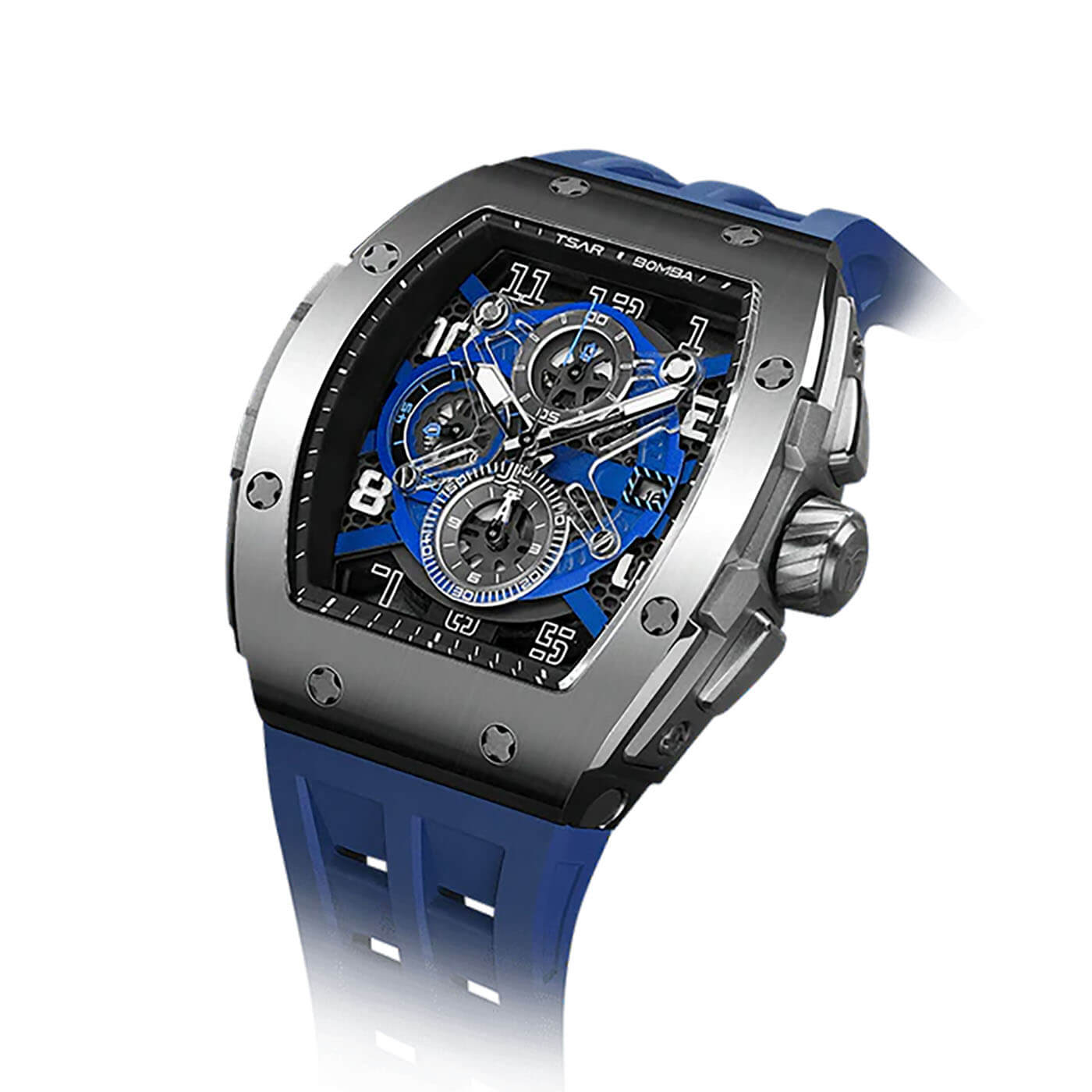 Ceas bărbătesc TSAR BOMBA Ediția Blue Majesty TB8211BS