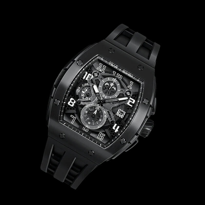 Ceas bărbătesc TSAR BOMBA Black Majesty Edition TB8211BB