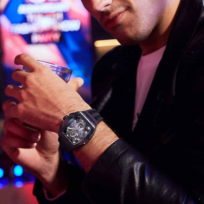 Ceas bărbătesc TSAR BOMBA Black Majesty Edition TB8211BB