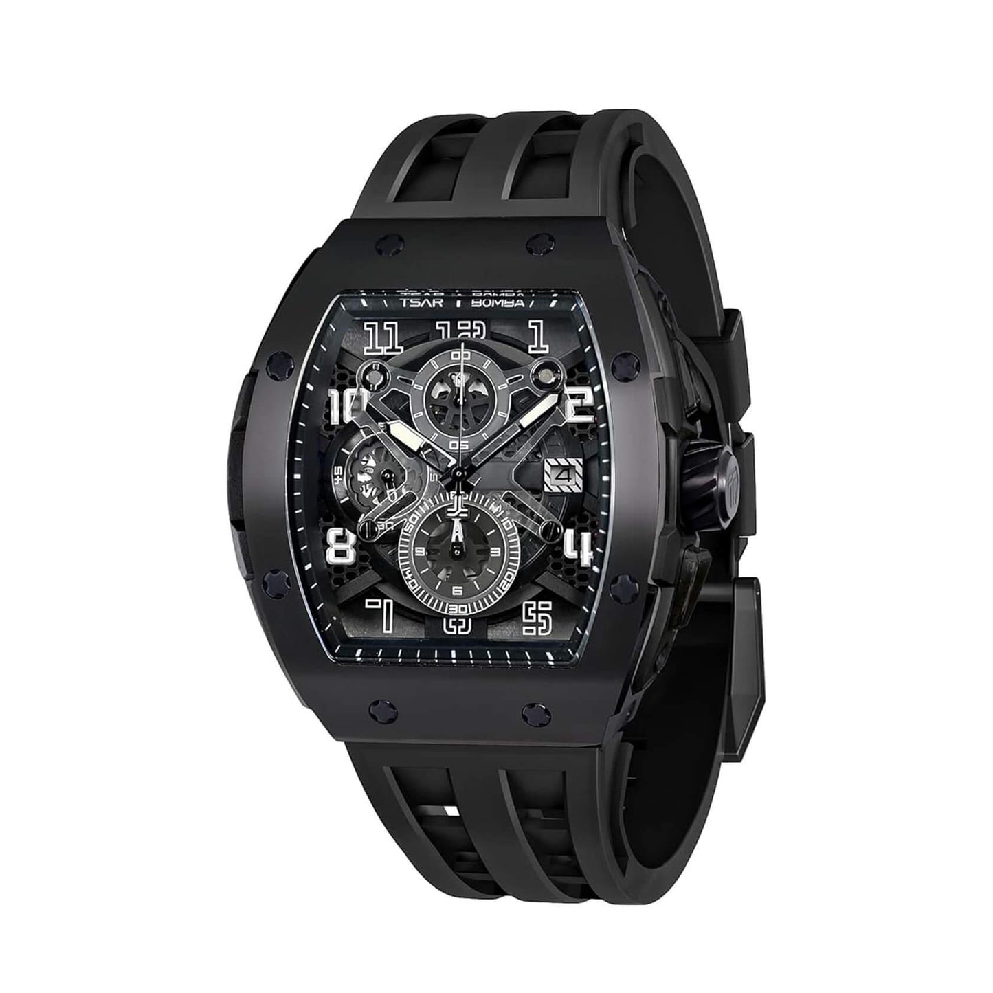 Ceas bărbătesc TSAR BOMBA Black Majesty Edition TB8211BB