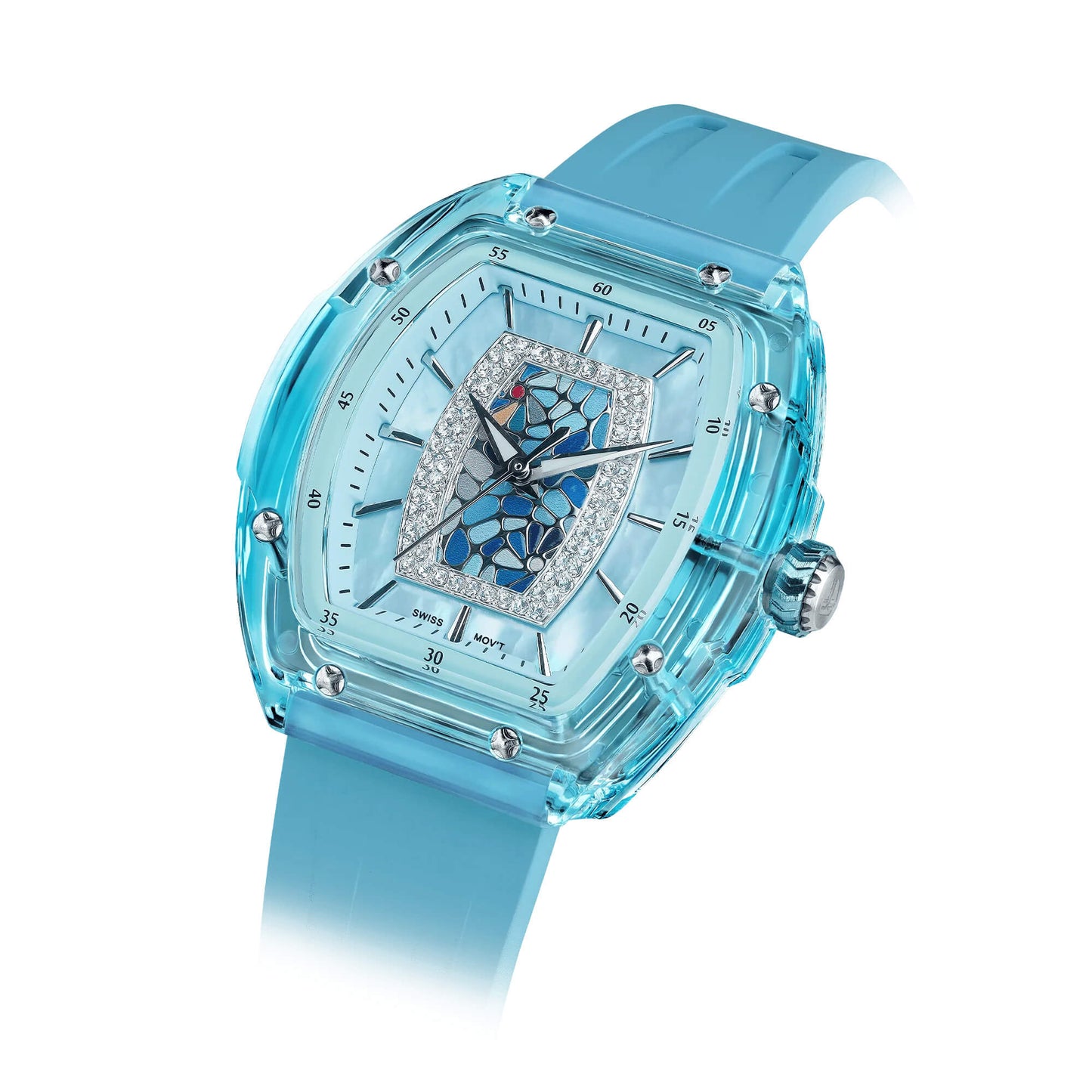 Ceas de damă TSAR BOMBA Crystal Chic Swiss TB8219B