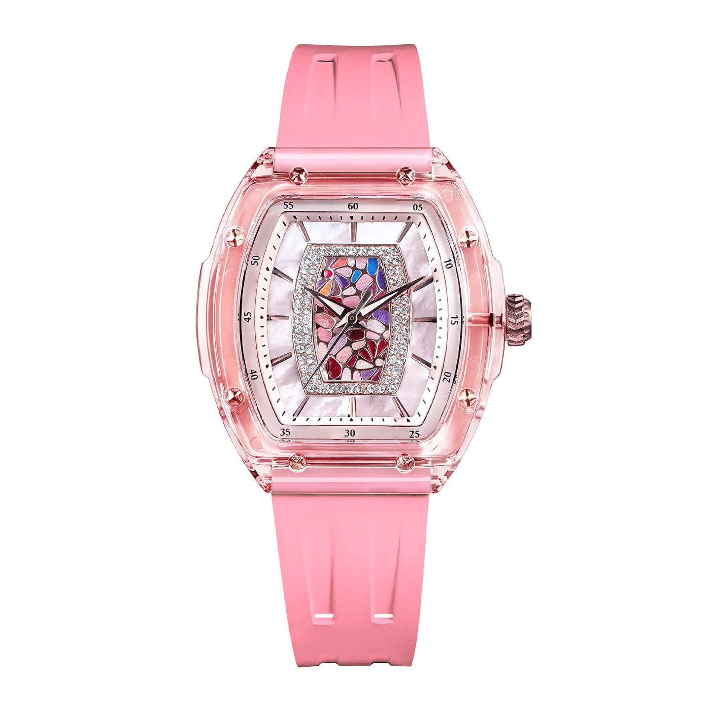 Ceas de damă TSAR BOMBA Crystal Chic Swiss TB8219P