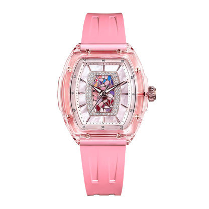Ceas de damă TSAR BOMBA Crystal Chic Swiss TB8219P