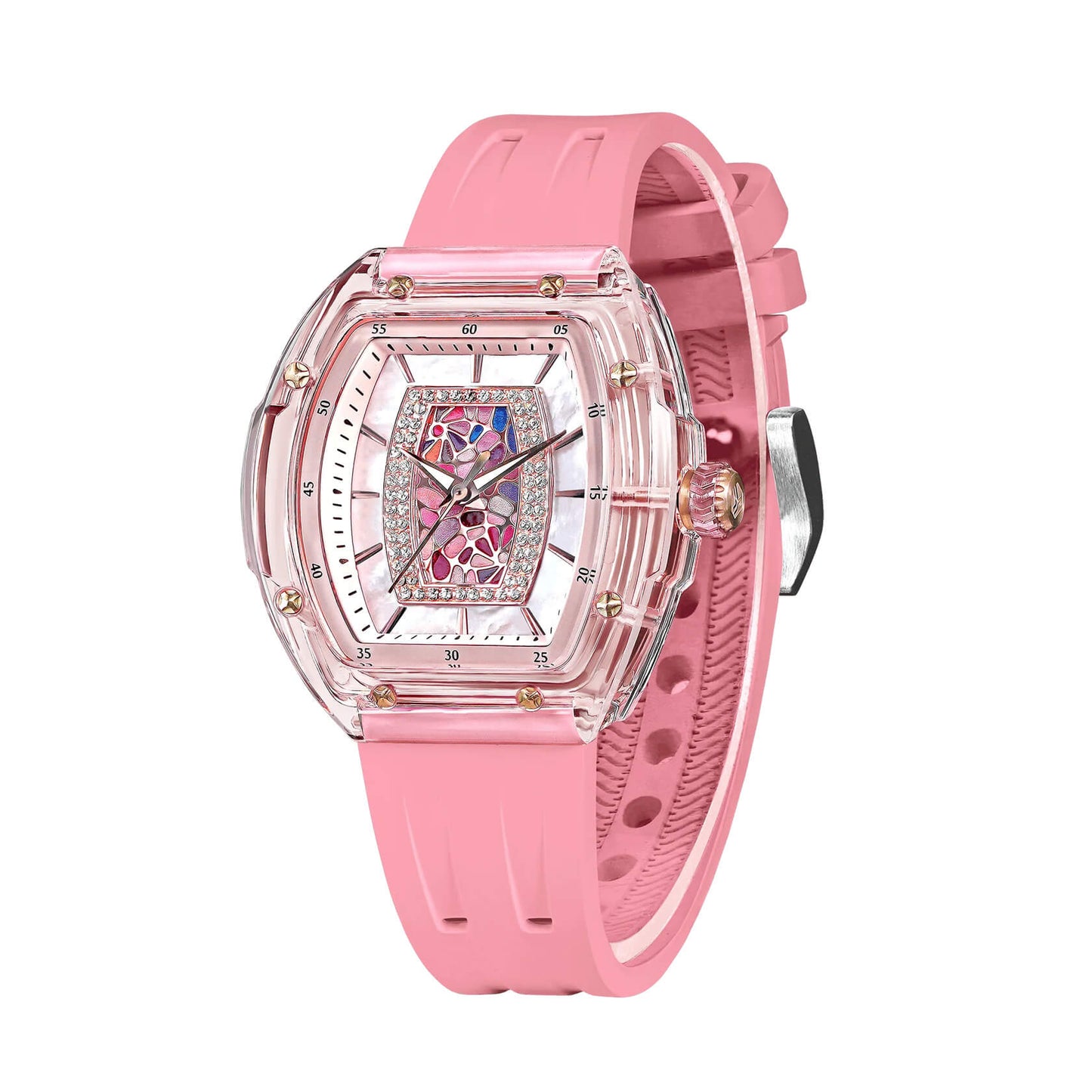 Ceas de damă TSAR BOMBA Crystal Chic Swiss TB8219P
