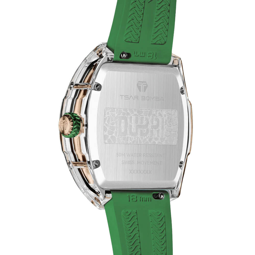 Ceas de damă TSAR BOMBA Crystal Chic Swiss TB8219G