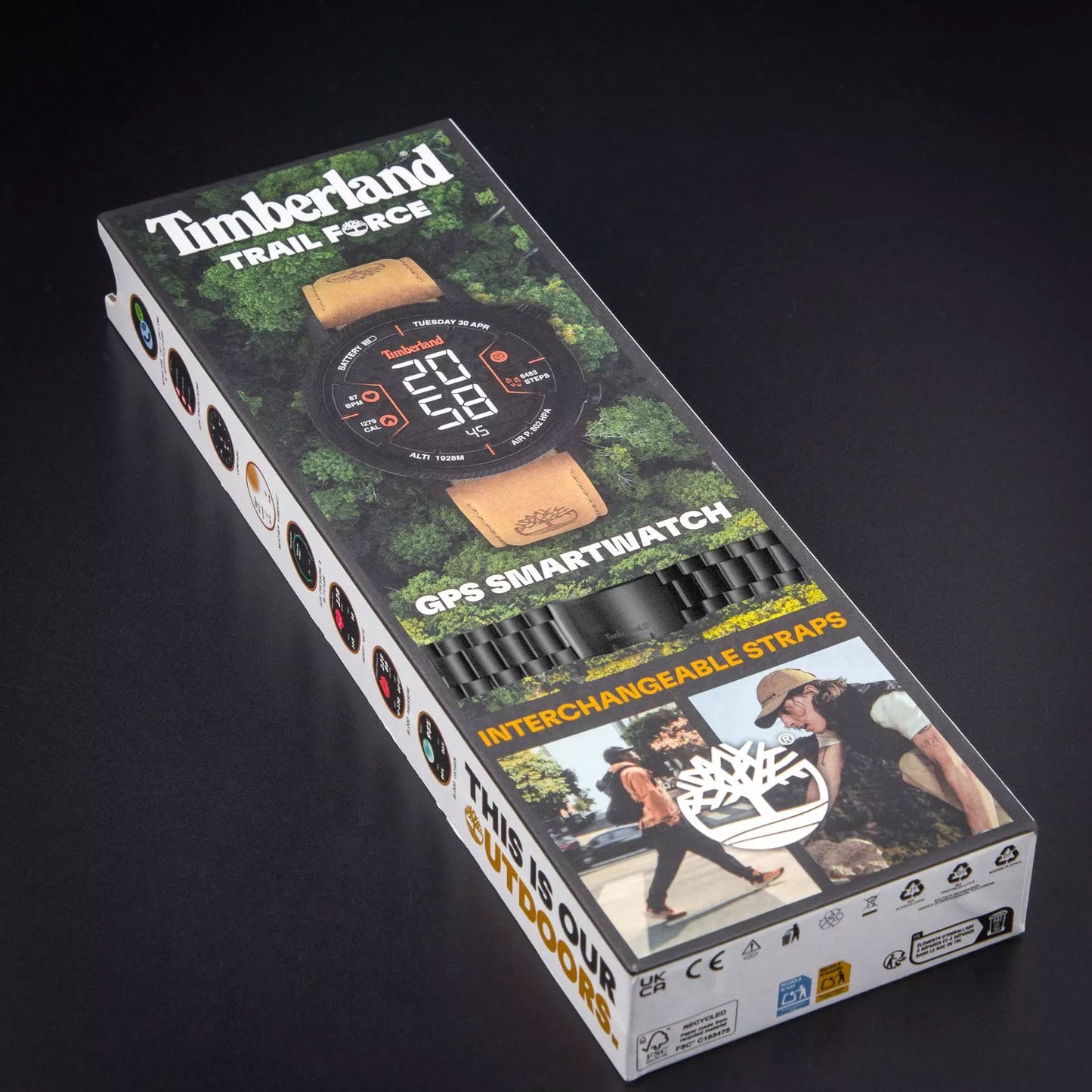 Ceas inteligent Timberland Bluetooth Trail Force pentru bărbați TDIGB00645X1