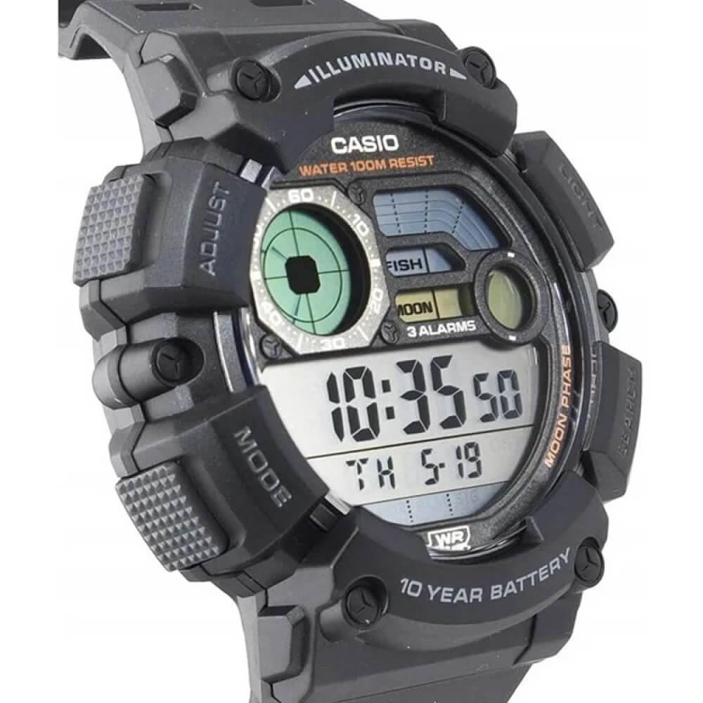 Ceas bărbătesc Casio Outgear Fishing WS-1500H-1AVEF