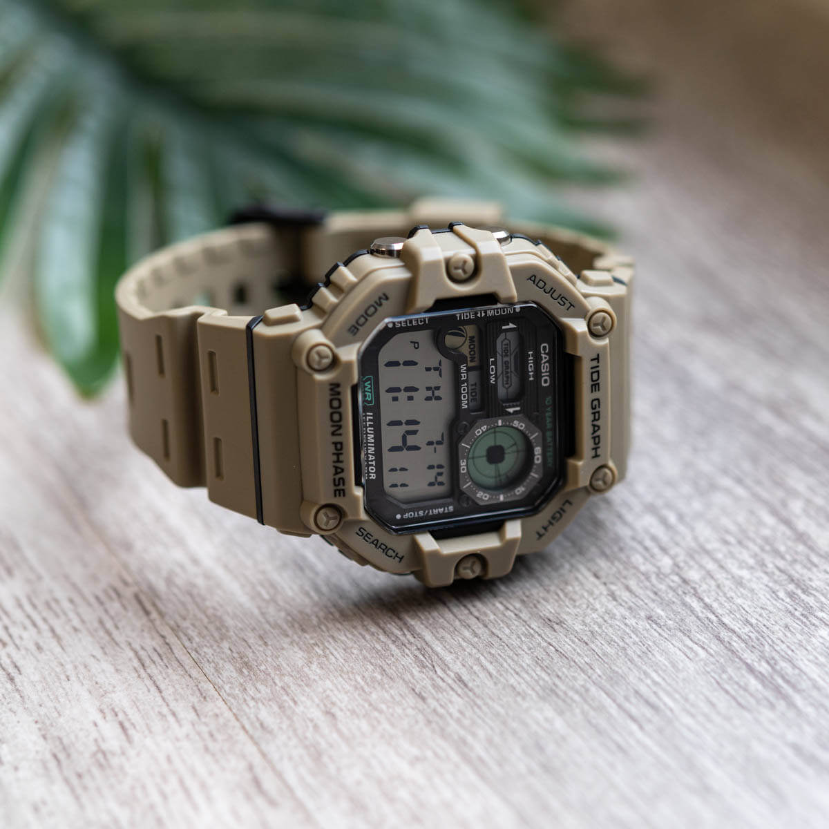 Ceas bărbătesc Casio Outgear Fishing WS-1700H-5AVEF